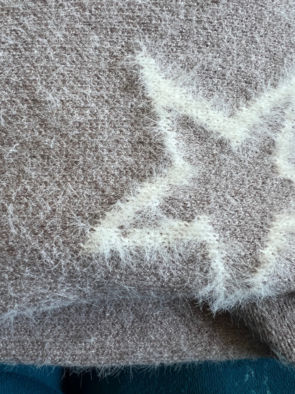 Hem and Thread Taupe Star Hoodie Sweater - Picture 2 of 6